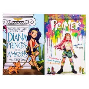 DC Graphic Novels For Kids Lot: Primer & Diana Princess of the Amazons TPB Set